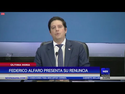 Federico Alfaro Boyd presenta su renuncia en conferencia de prensa