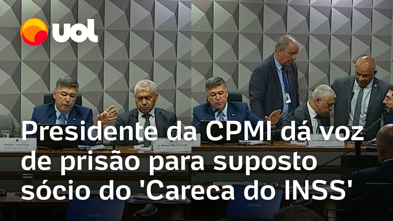CPMI do INSS Presidente dá voz de prisão a suposto sócio de Careca do INSS por falso testemunho