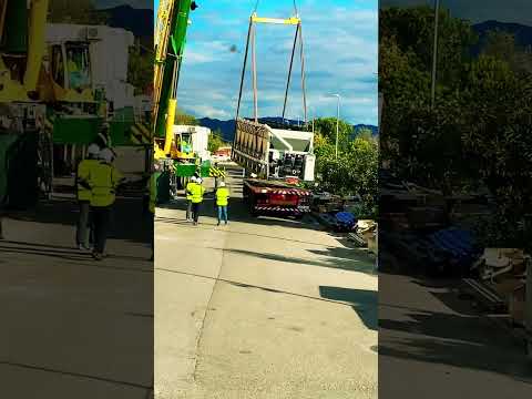 Equipo pesado de aire para centro de datos🙌🔝#truckdriver #job