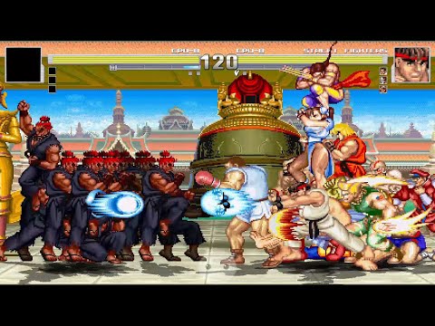 『８人豪鬼』vs『四天王＋ストリートファイター2』復讐の時は来た！Eight Akumas vs. The Shadaloo + Street Fighter II