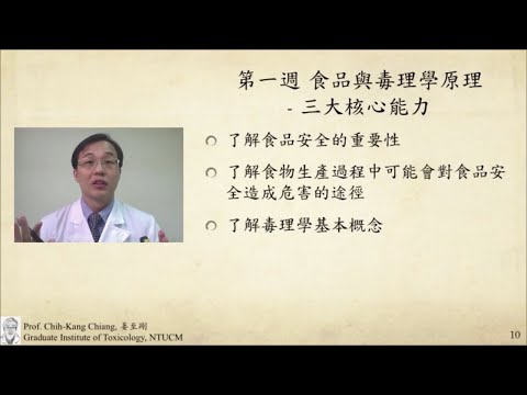 食品安全與毒理 01. 食品與毒理學原理