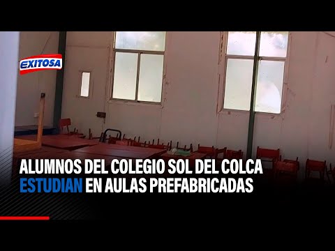 Arequipa: Desde hace 7 años, 112 alumnos del colegio Sol del Colca estudian en aulas prefabricadas