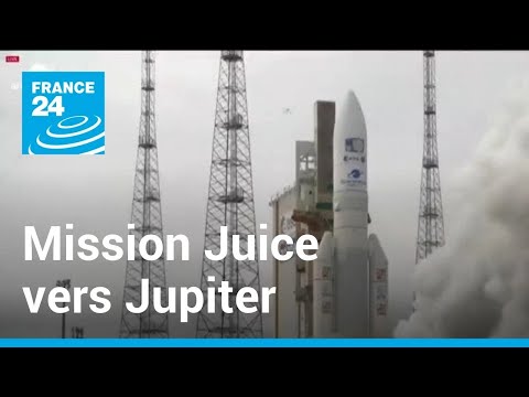 Espace : la mission Juice décolle pour Jupiter • FRANCE 24