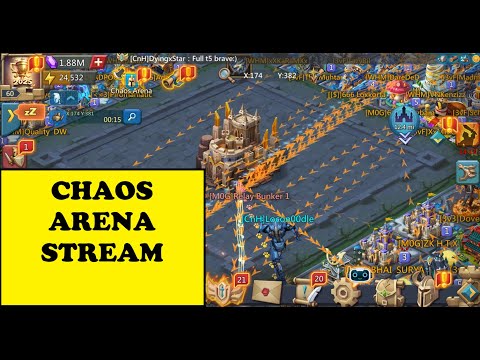 Lords Mobile -  LIVE STREAM - CHAOS ARENA AND BOOSTING TROOPS