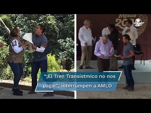 Interrumpen mensaje de AMLO paradenunciar presunta falta de pagos de empresa del Tren Transístmico