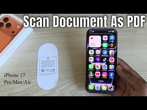 iPhone 17/17 Pro/Max: How to scan document as pdf on iPhone