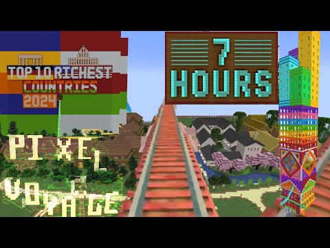 Minecraft 7 hour long roller coaster - Pixel Voyage (one of the longest ever built)