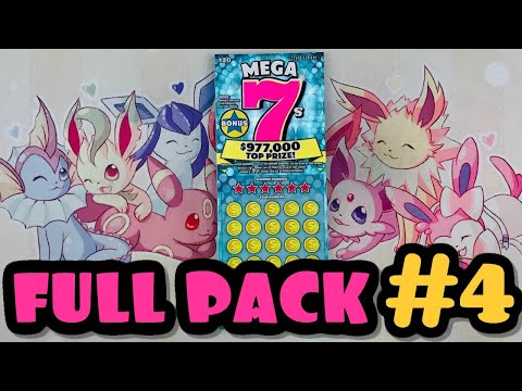 FULL BOOK #4 of Mega 7's from the Texas Lottery! | $500 in Lottery Tickets