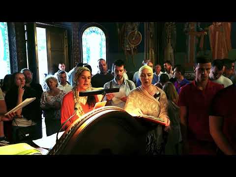 МАРИЈЕ ДЈЕВО - певница цркве Светог Јована Владимира #beograd #Liturgija #choir #russia #pevnica