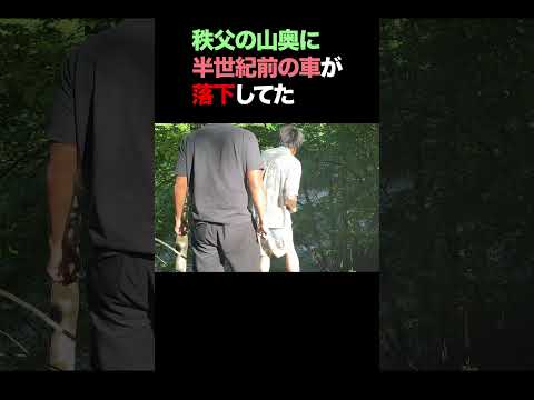 秩父の山奥に半世紀前の車が落下してた　#shorts