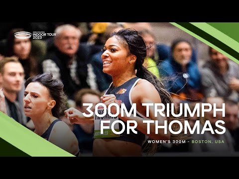 Gabby Thomas 🇺🇸 opens up her season with a victory in the women's 300m | World Indoor Tour 2023