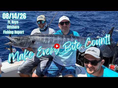 FL keys offshore fishing report 08/14/2026 video thumbnail
