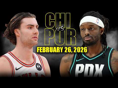 Portland Trail Blazers vs Chicago Bulls Full Game Highlights – February 26, 2026 | NBA Season