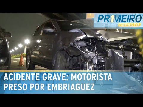 SP: Acidente grave deixa três feridos; motorista embriagado é preso | Primeiro Impacto (21/11/24)