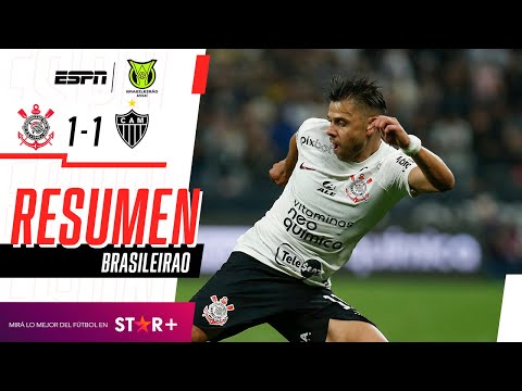 ¡GOL DE ÁNGEL ROMERO Y EMPATE DE TIMAO QUE SIGUE ABAJO! | Corinthians 1-1 Atl. Mineiro | RESUMEN