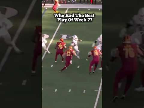 Who Had The Best Play Of Week 7?
