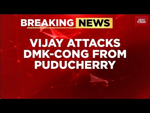 Vijay Targets DMK-Congress, BJP-NR Alliance in Puducherry, Pushes Statehood Issue in Polls