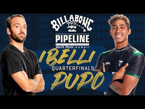 Surfing🌅🌊 Caio Ibelli vs Samuel Pupo Billabong Pro Pipeline - Quarterfinals Heat Replay