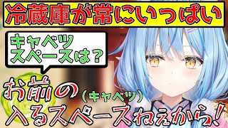冷蔵庫にペットボトルが大量に入ってるラミィちゃん【雪花ラミィ切り抜き】