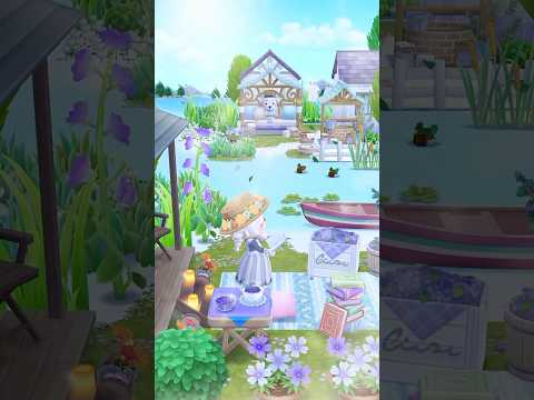 【ポケ森】 湖畔の家🍃 【キャンプ場レイアウト】 #acpc #ポケ森 #ポケ森コンプリート #pocketcamp #shorts