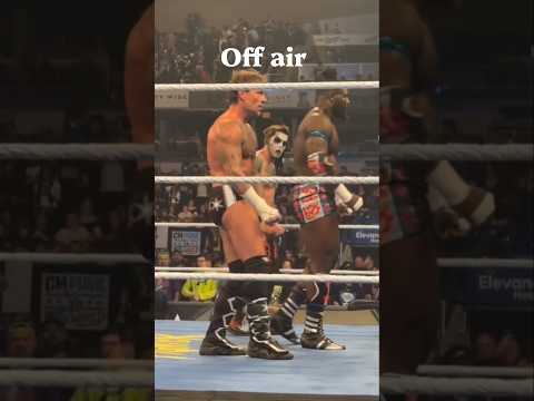 CM Punk does the Oba Femi strut with danhausen &amp; Oba Femi after WWE smackdown <strong>went</strong> <strong>off</strong> air #wwe
