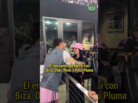 Así fue el ENCUENTRO de MESSI con DUKI, BIZARRAP, NICKI NICOLE y PESO PLUMA #messi #duki #bizarrap