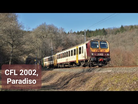 4K | CFL 2002 komt door Paradiso als RE 1740 naar Kautenbach!