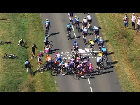 Massensturz mit rund 30 Fahrern – Etappe der Tour de France unterbrochen #tourdefrance2023