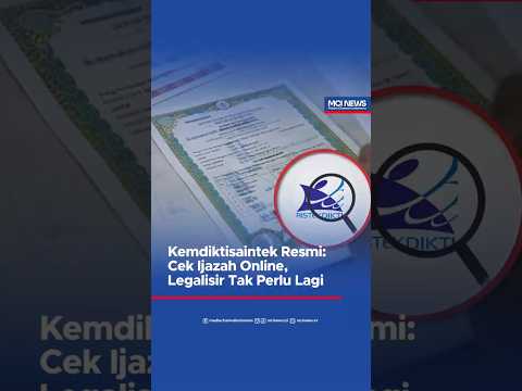 Video thumbnail Kemdiktisaintek Resmi Cek Ijazah Online, Legalisir Tak Perlu Lagi
