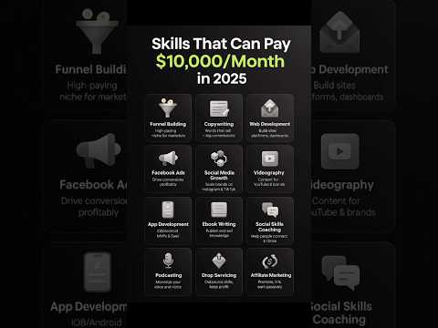 Skill That Can Pay $ 10,000/ Month In 2025 #skills #earnmoney #resetyourmindset #makemoney #finance