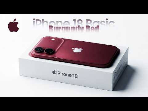 iPhone 18 Base Model (Burgundy Red) | New FIRST LOOK and Introduction — Apple