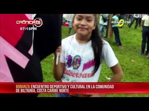 Encuentros deportivos y bailes culturales en Biltignia, Bonanza – Nicaragua