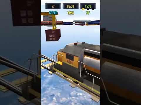 Train Falls Off the Track! 🚂💥 Epic Crash Above the Clouds #shorts