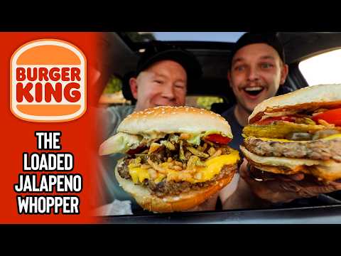We Ate Burger King's *NEW* Loaded Jalapeño Whopper Today