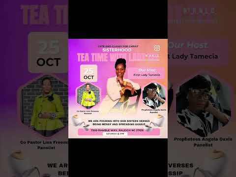 LADIES, PREPARE FOR A MEMORABLE EXPERIENCE, ATTEND IN YOUR CUTE & CLASSY ATTIRE! SEE YOU at 3pm💥