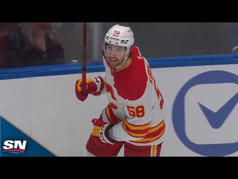 Justin Kirkland Buries Rebound To Give Flames Lead Over Canucks