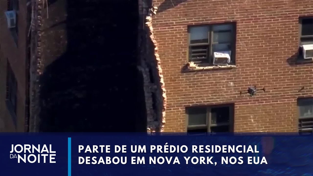 Prédio desaba em Nova York nos Estados Unidos