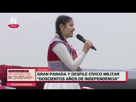 Cambio de mando: himno nacional fue interpretado en lenguas originarias | Bicentenario del Perú