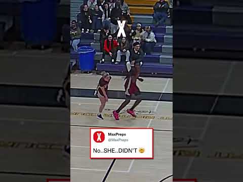 Nyajuacni Riak DUNKS in a GIRLS high school game 🤯🏀 #shorts