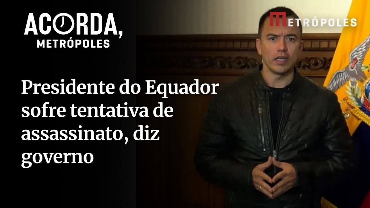 Confira: presidente do Equador sofre ataque a tiros