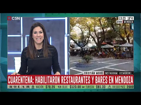 Cuarentena: habilitaron restaurantes y bares en Mendoza