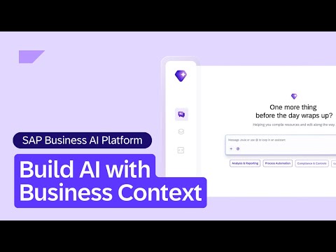 SAP Business AI Platform: Build AI with Business Context | Overview
