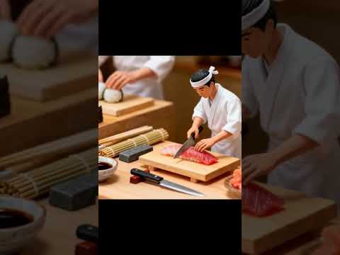 【ミニチュア】寿司職人の日常#ミニチュア #可愛い #笑える #寿司職人 #すし