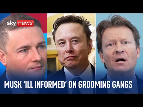 Labour criticises Elon Musk over 'ridiculous' grooming gangs intervention