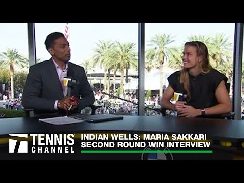 Maria Sakkari Gushes About New Coach David Witt; Indian Wells 2R