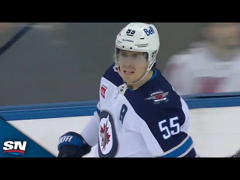 Jets Mark Scheifele Steals And Scores On A Breakaway