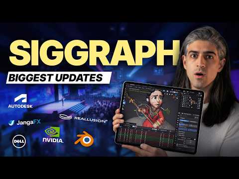 SIGGRAPH 2025: Crazy NVDIA GPU 🤯, Blender iPad & etc.