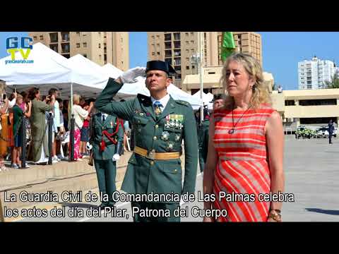 La Guardia Civil de la Comandancia de Las Palmas celebra el día del Pilar, Patrona del Cuerpo