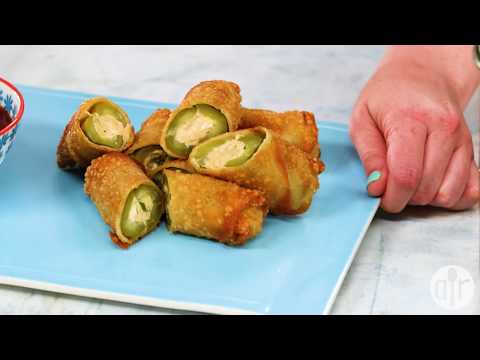 How to Make Stuffed Pickle Egg Rolls | Appetizer Recipes | Allrecipes.com
