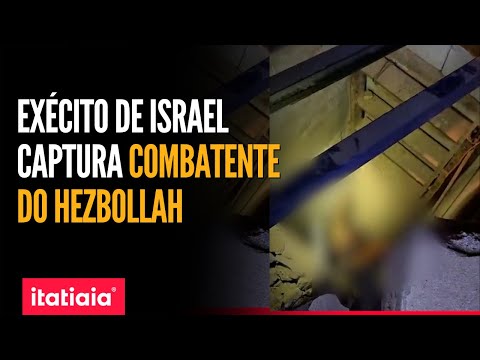 EXÉRCITO DE ISRAEL DIVULGA MOMENTO QUE CAPTURA COMBATENTE DO HEZBOLLAH EM TÚNEL DO LÍBANO